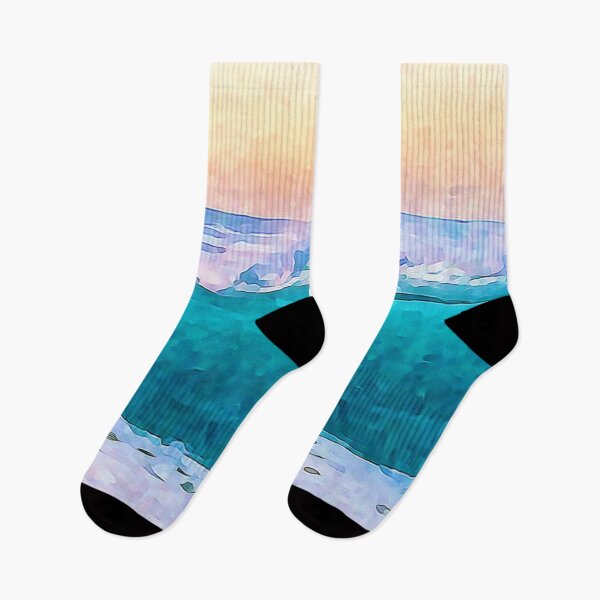 Item preview, Ocean Waves Impressionist Watercolor Style Art designed and sold by iASunshine.
