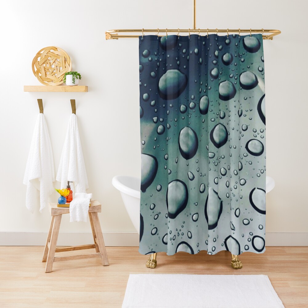 "Raindrops" Shower Curtain by Amazinggrace63 Redbubble