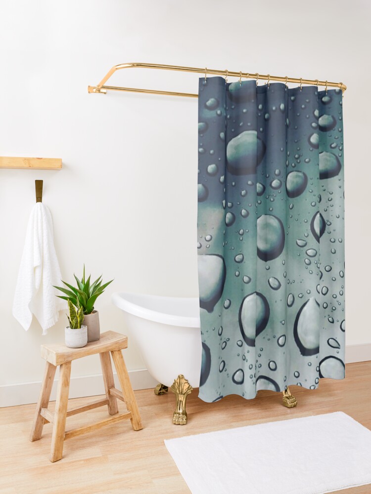 "Raindrops" Shower Curtain by Amazinggrace63 Redbubble
