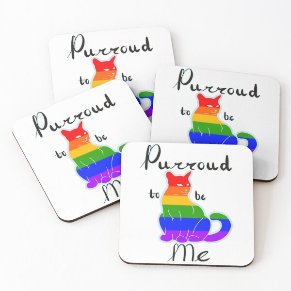 Item preview, Purroud To Be Me Gay Pride Cat designed and sold by Earthen-Angel.