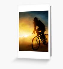 Cycling Cyclist Greeting Card