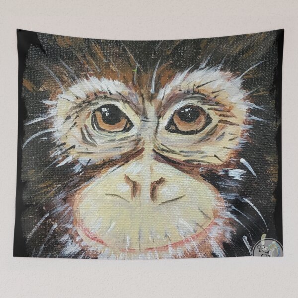 Item preview, Just Monkeying Around Original Art Painting designed and sold by RobinetteArt.
