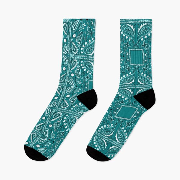 Item preview, Blue paisley bandana pattern designed and sold by AfricanDesign.
