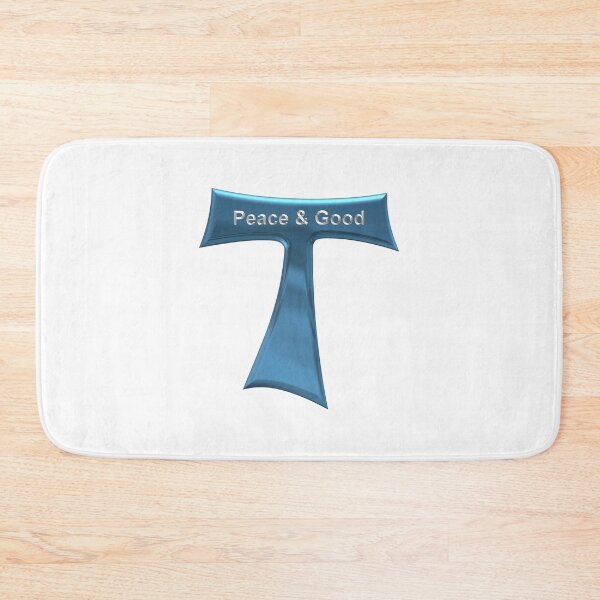 Item preview, Franciscan Tau Cross Peace and Good  Blue and Silver Metallic designed and sold by Artist4God.