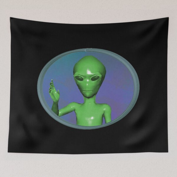 Item preview, Alien Trippy Vaporwave Shoegaze Grunge Ufo Vintage 90's Aesthetic designed and sold by blueversion.
