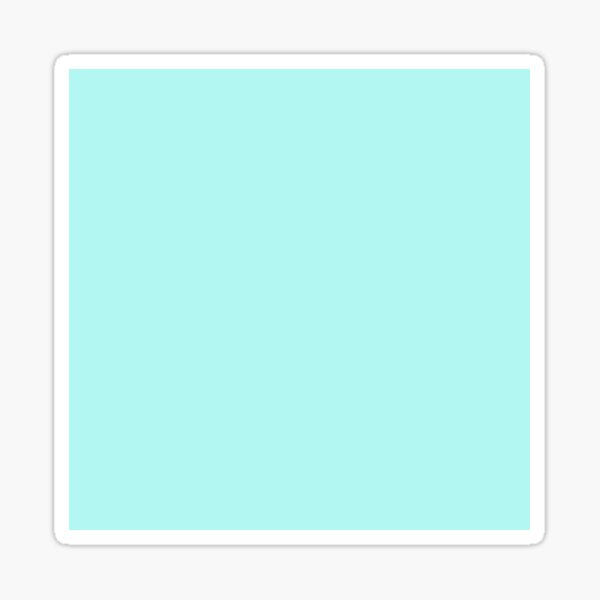 Pastel Solid Teal Sticker