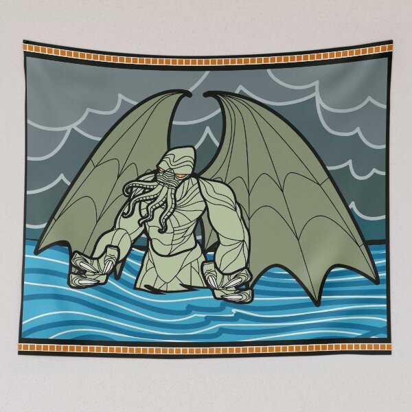 Item preview, cthulhu evil sea dark god monster designed and sold by matintheworld ( delcarmat ).