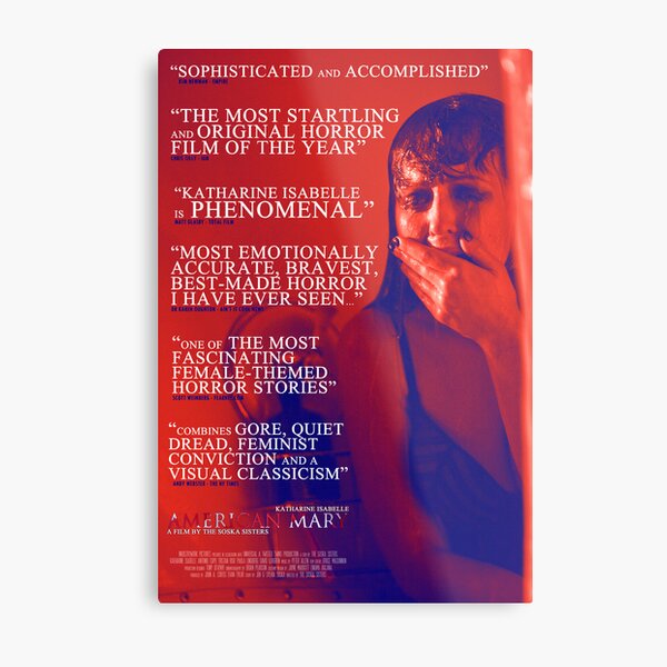 American Mary, Red, White & Blue Style Poster Metal Print