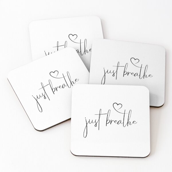 Item preview, Just Breathe | Simple Calligraphy with a heart designed and sold by BeYoonik.