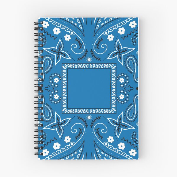 Item preview, Blue paisley bandana pattern designed and sold by AfricanDesign.