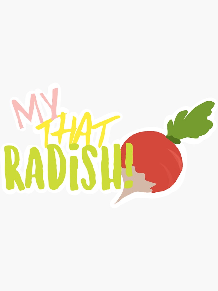 "Gilbert Blythe Radish Quote" Sticker by Edentheperson Redbubble