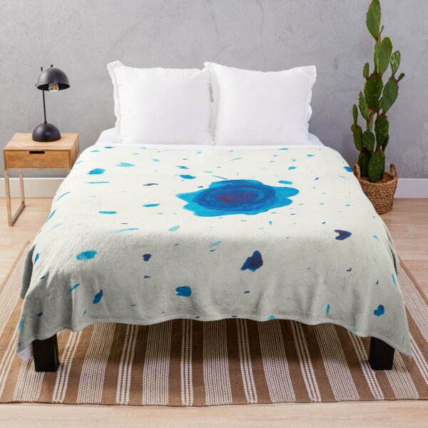 Item preview, Blue Paint Splatter Abstract designed and sold by ArtsyRabbit.