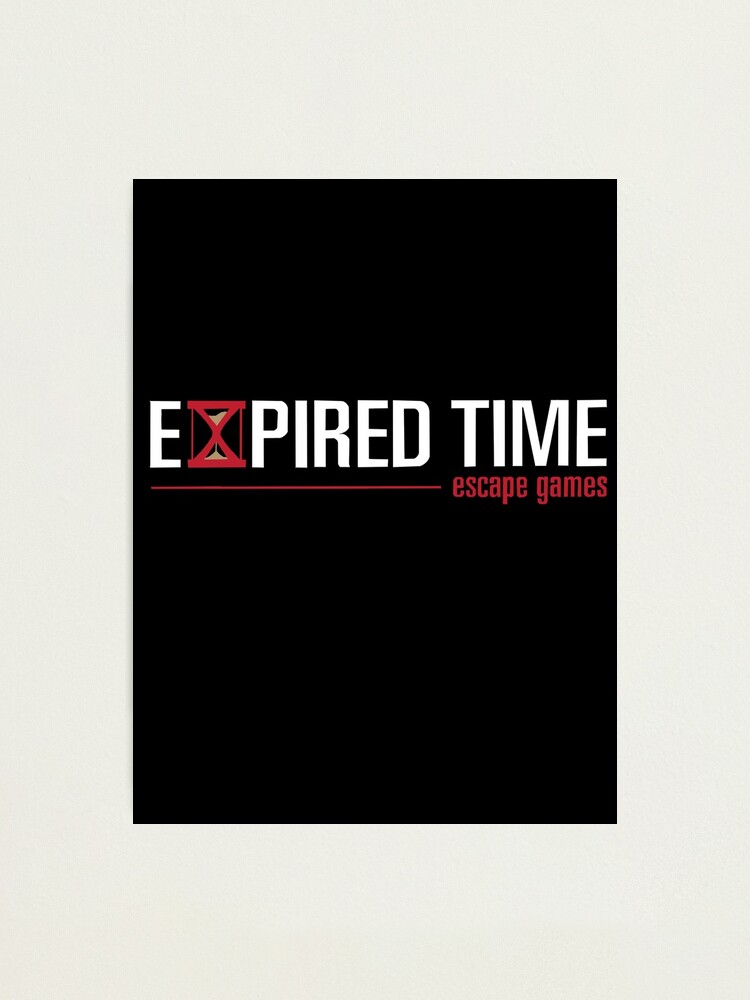 Expired Time Escape Games - Findlay Ohio (black background)" Photographic Print by froggerface17 | Redbubble