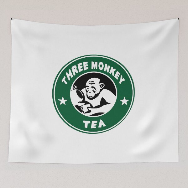 Item preview, Three monkey tea designed and sold by lazyphilosopher.