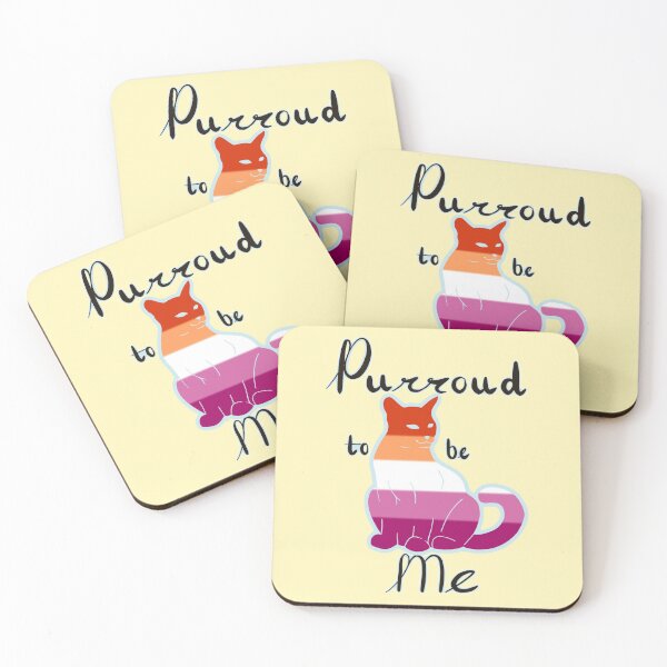 Item preview, Purroud To Be Me Lesbian Pride Cat designed and sold by Earthen-Angel.