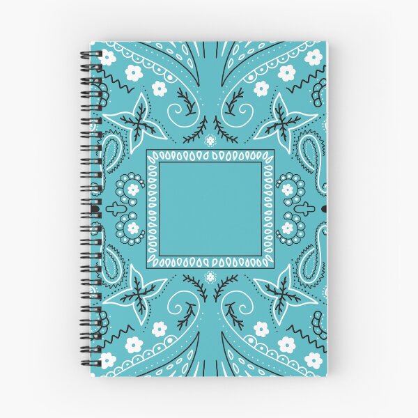 Item preview, Blue paisley bandana pattern designed and sold by AfricanDesign.