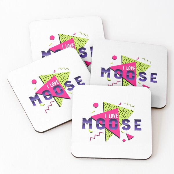 Item preview, I love moose 80s  designed and sold by Shirt Slanger.