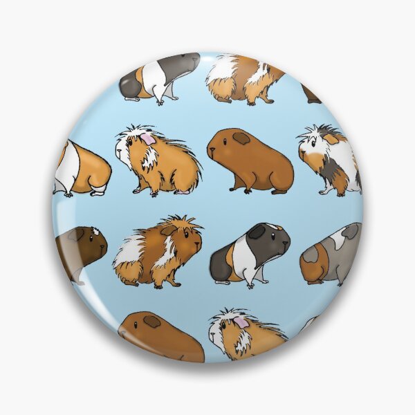 Item preview, Guinea Pig Procession (Blue) designed and sold by cupofcolour.
