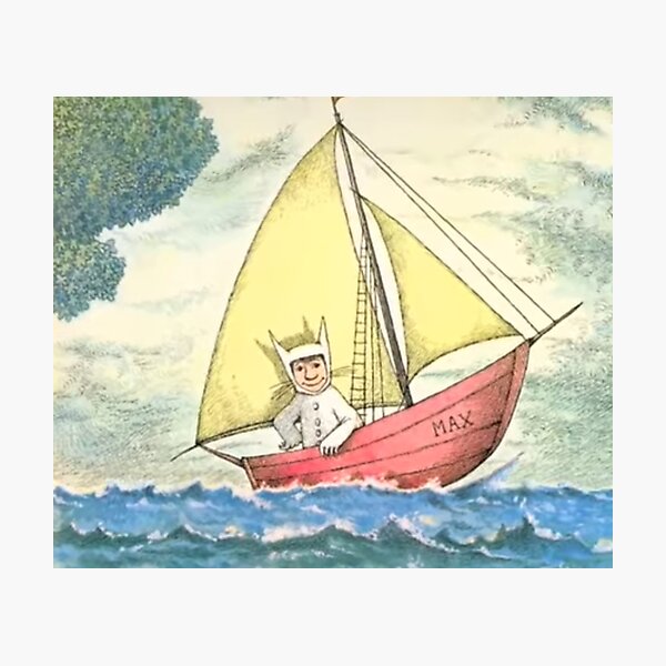 Where The Wild Things Are, Boat and Waves Photographic Print