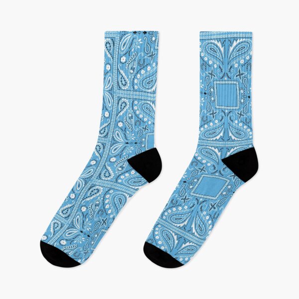Item preview, Blue paisley bandana pattern designed and sold by AfricanDesign.