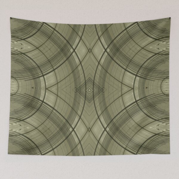 Item preview, Intertwined - black beige cream white circle plaid tartan pattern designed and sold by JaycraveDesigns.