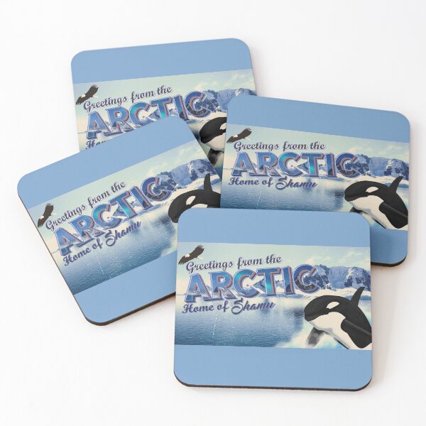 Item preview, Greetings from the Arctic - Home of Shamu designed and sold by Sea of Suprises.