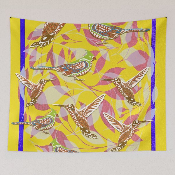 Item preview, flower birds mockingbird mexican patterns ecopop designed and sold by jorgelebeau.