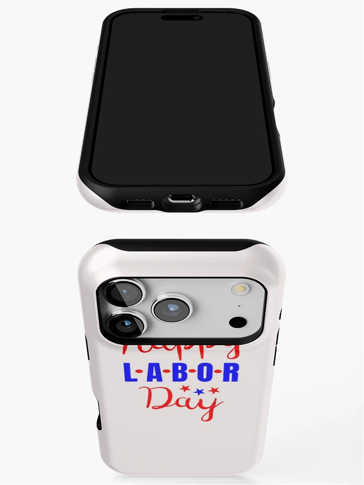 Thumbnail 3 of 4, iPhone Case, Happy Labor Day designed and sold by SharpThreadZ.