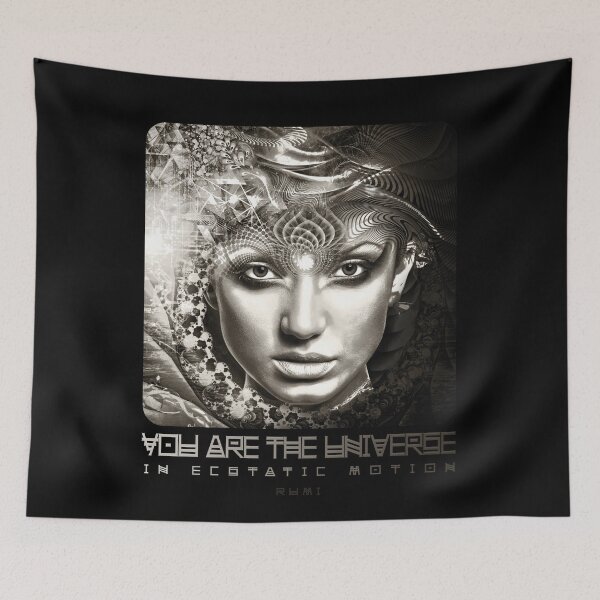 Item preview, You Are The Universe In Ecstatic Motion - Rumi Quote - Meditation Bliss Yoga designed and sold by Good Vibe Quotes.