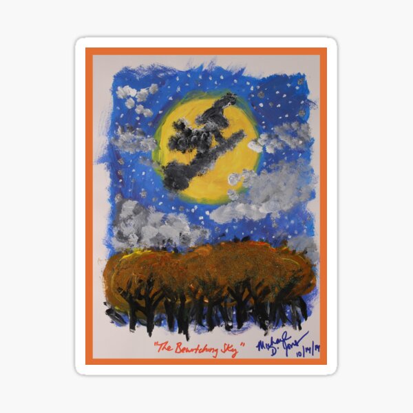Vista previa del artículo con la obra «El cielo hechizante», diseñado y vendido por MagicBearArt.