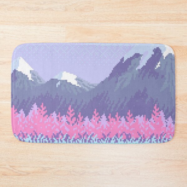 Item preview, Pixelated Pastel Mountains designed and sold by Memituss.