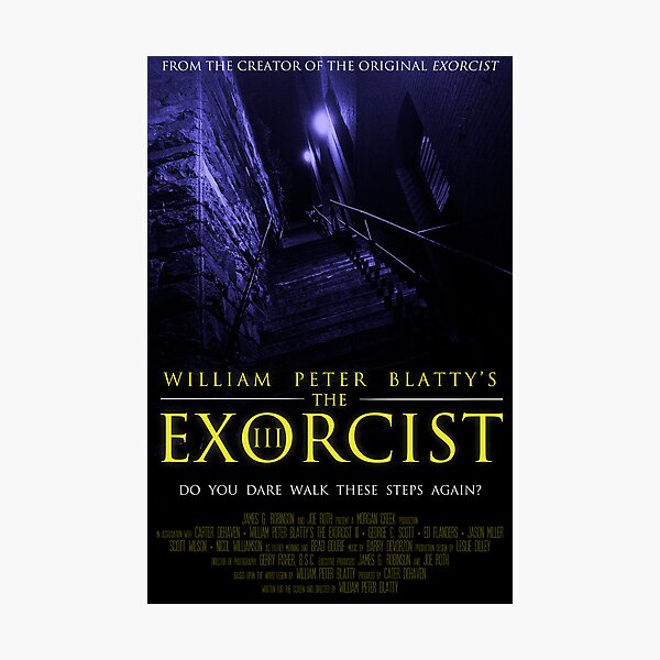 The Exorcist III (Poster 2 Blue) Photographic Print