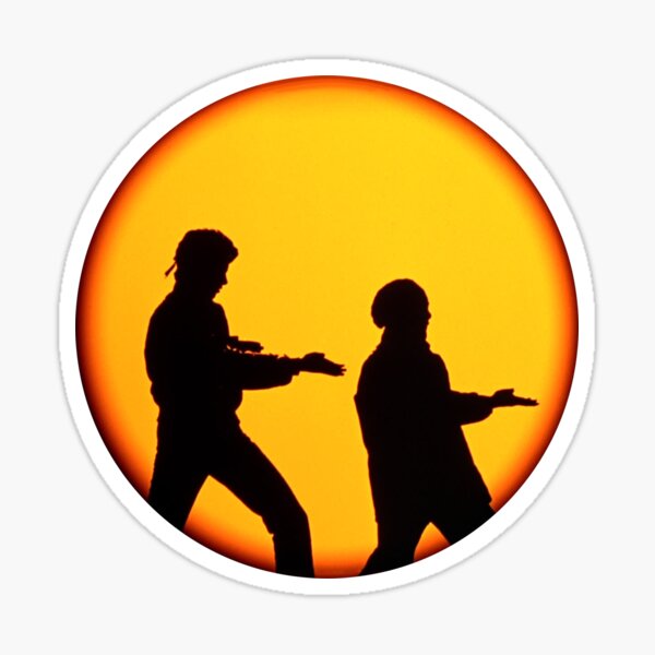 Aperçu de l'œuvre Karate Kid Sun Sillouette design créée et vendue par ProfCatPardus.