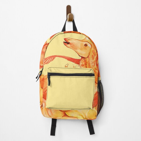Item preview, cretaceous congregation - orange & yellow dinosaurs designed and sold by thoughtsupnorth.