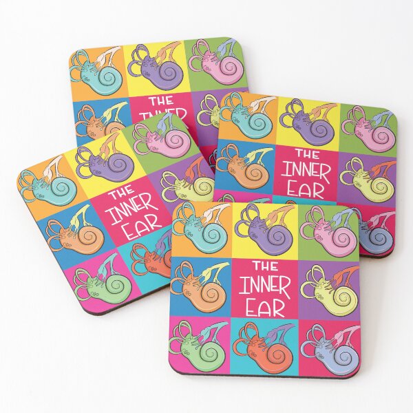 Item preview, Inner Ear Anatomy Colorful Illustration  designed and sold by StacyAnnDesigns.
