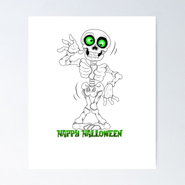 Item preview, Skeleton happy Halloween designed and sold by trickydee.