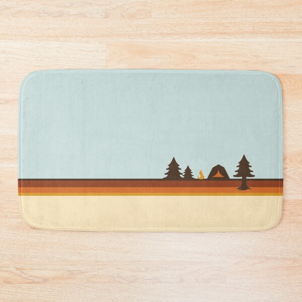 Item preview, Happy Camper (Retro, 70s, Camping) designed and sold by Amanda Weedmark.