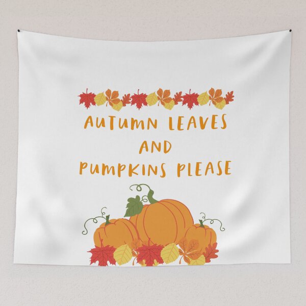 Item preview, Autumn Leaves and Pumpkins Please designed and sold by RozWatts.