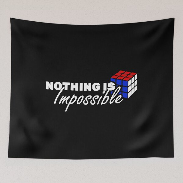 Item preview, Solved Cube Nothing Impossible designed and sold by OzoneStyle.