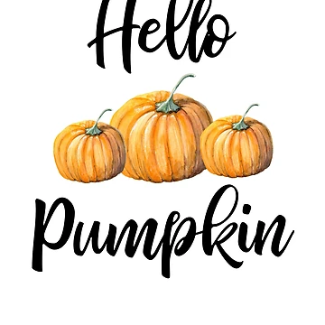 Artwork thumbnail, Hello Pumpkin Fall Design by RozWatts