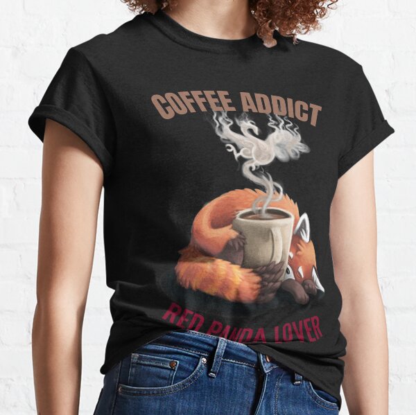 Coffee and Red Panda Lover Classic T-Shirt