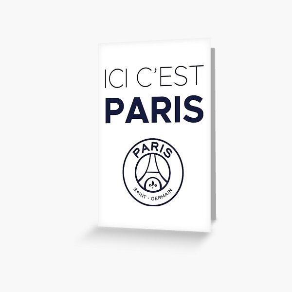 Cartes De Vœux Sur Le Theme Psg Redbubble