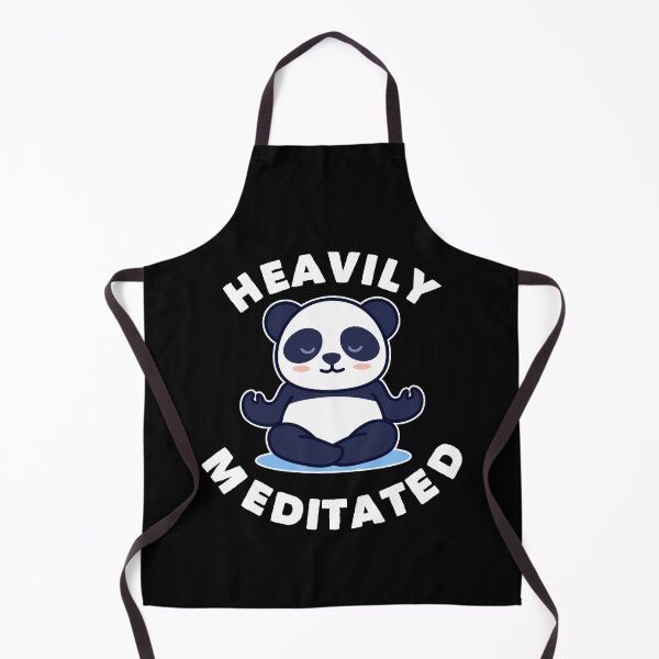 Item preview, Funny Yoga Heavily Meditated Panda Namaste Meditate Relax designed and sold by Zeelicious Designs.