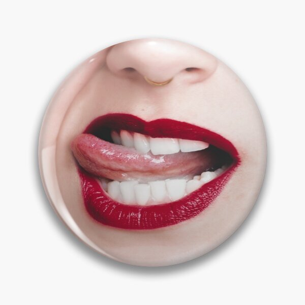 Item preview, Woman's Lips and Nosering ~ Funny Facial Expressions and People's Mouths Medical Face Masks ~ 1 designed and sold by Neon-Wolf.