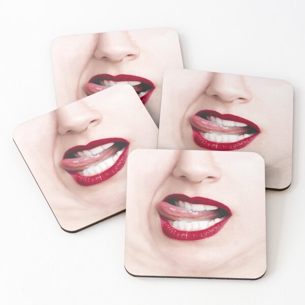 Item preview, Woman's Lips and Nosering ~ Funny Facial Expressions and People's Mouths Medical Face Masks ~ 1 designed and sold by Neon-Wolf.