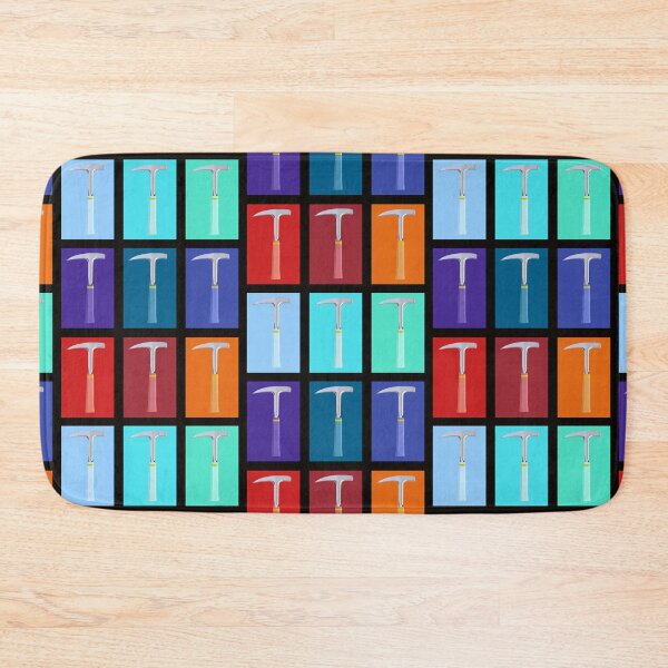 Item preview, Colorful Rock Hammer Pattern - Black Background designed and sold by kelseywinsor.