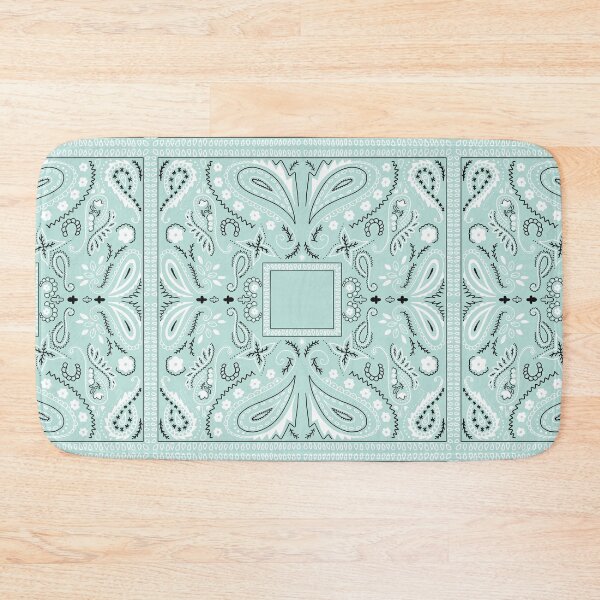 Item preview, Blue paisley bandana pattern designed and sold by AfricanDesign.