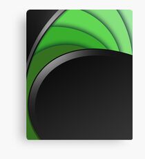 Green Twirl Canvas Print
