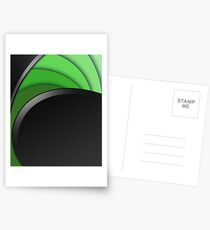 Green Twirl Postcards