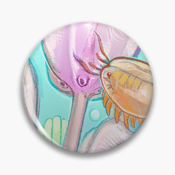 Item preview, Burgess Shale Scene in Blue, Pink, and Orange designed and sold by thoughtsupnorth.